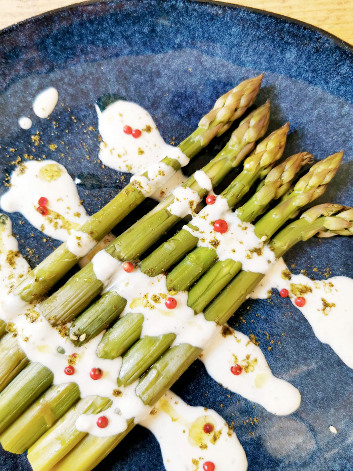 asperges vertes tahine