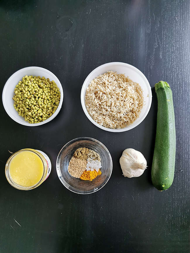 Ingredient recette kitchari